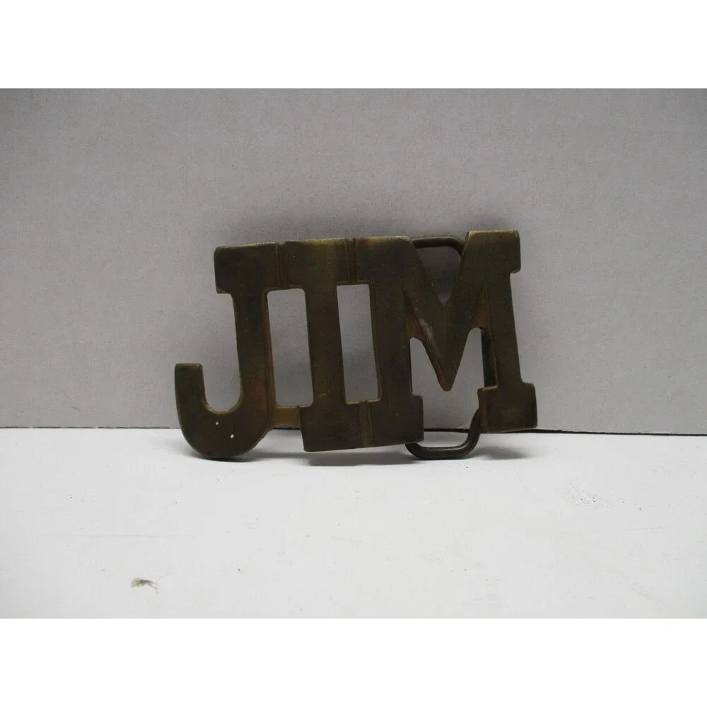 JIM Belt Buckle Vtg